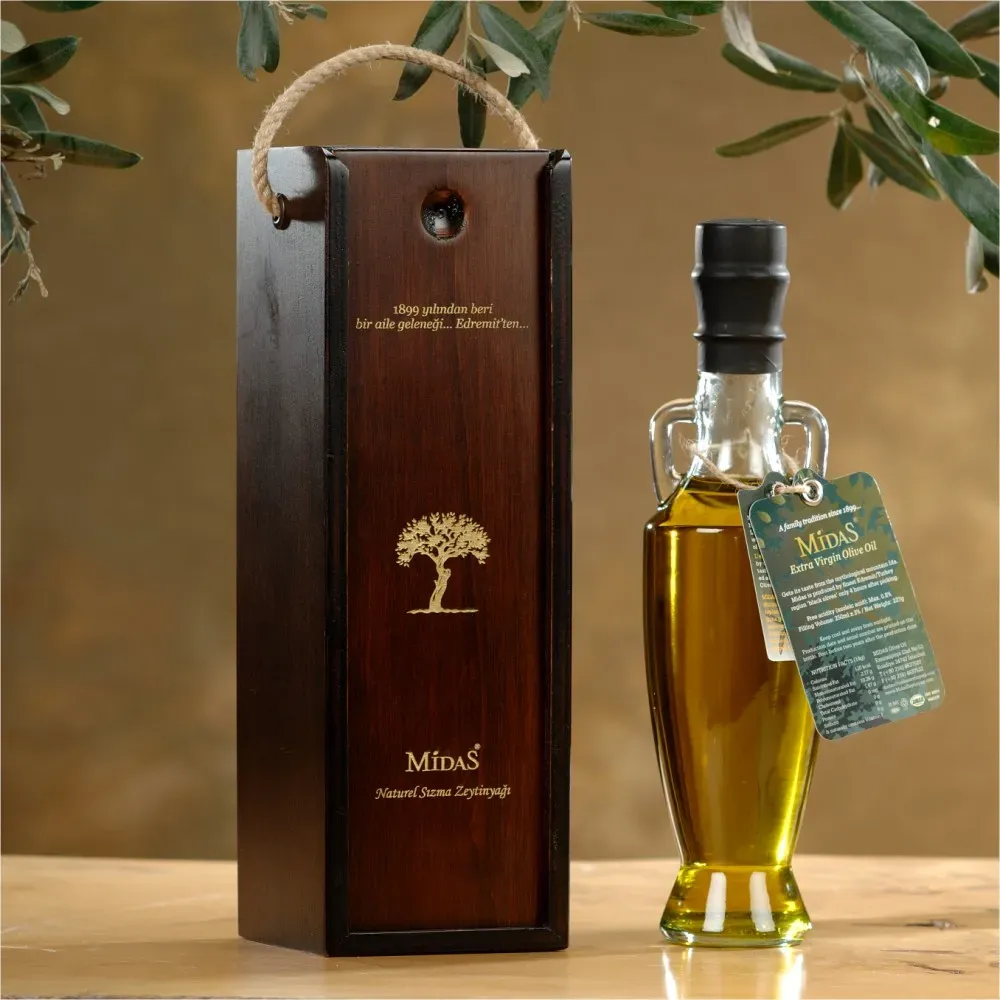 Amphora 'Gold' Tekli Zeytinyağı Seti