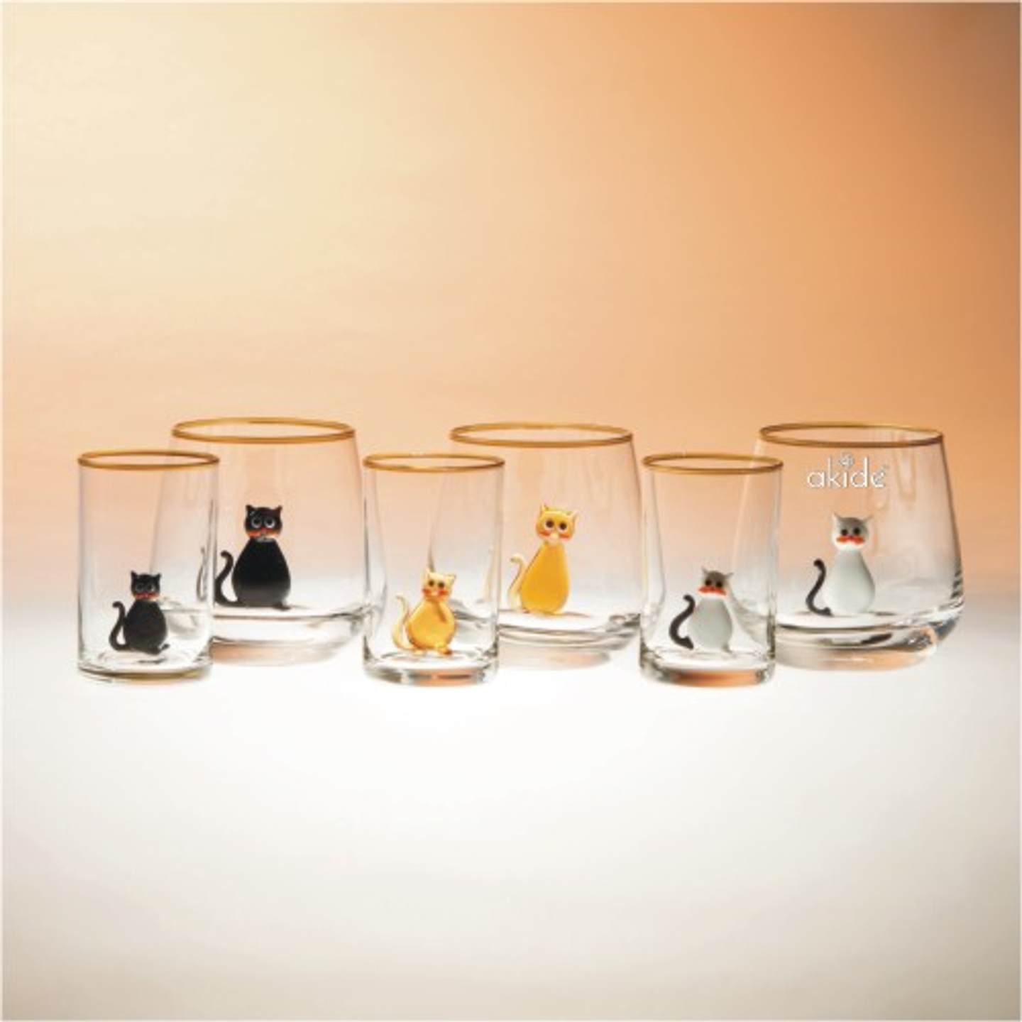 Cat Water Glass