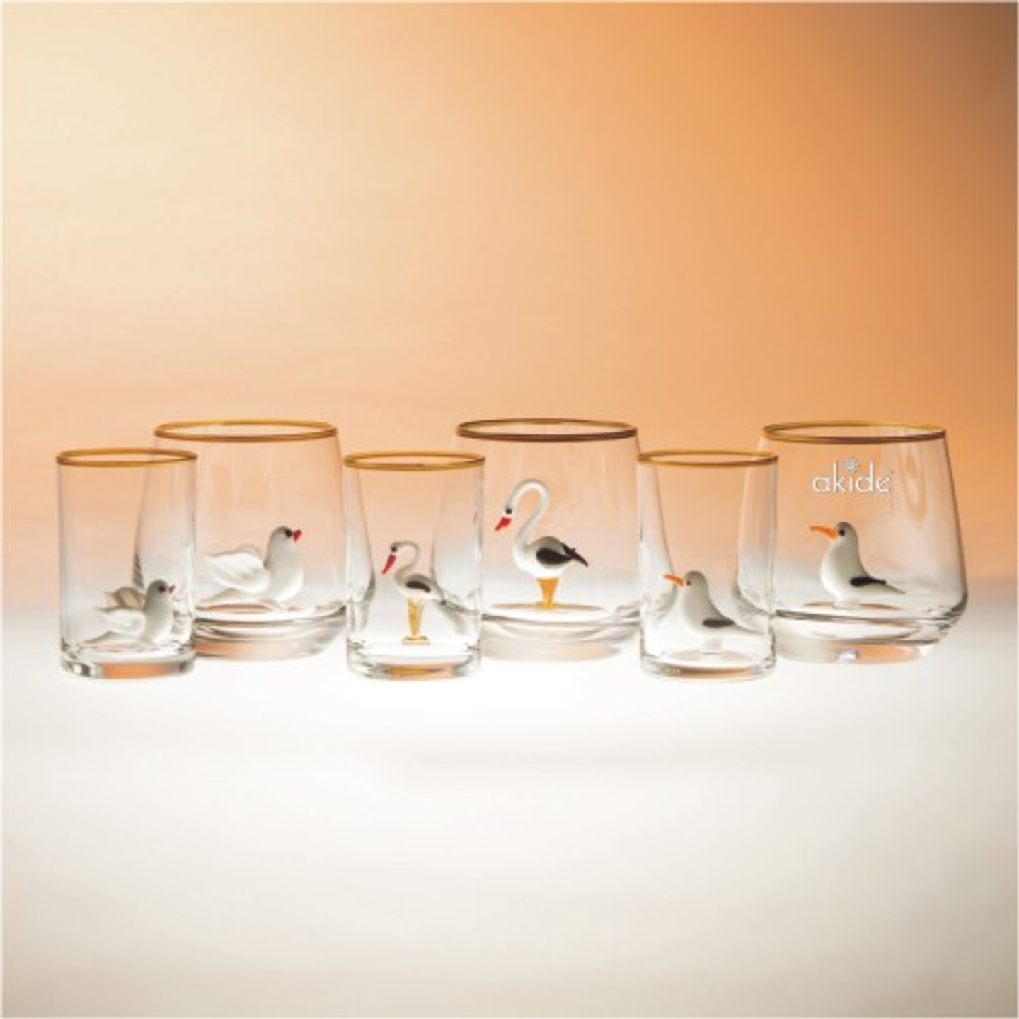 Bird Water Glass